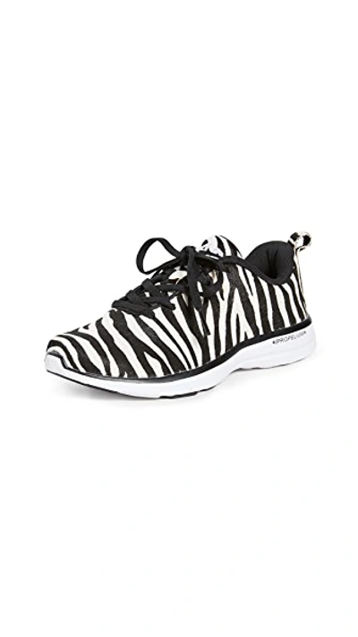 Shop Apl Athletic Propulsion Labs Iconic Pro Sneakers In Zebra