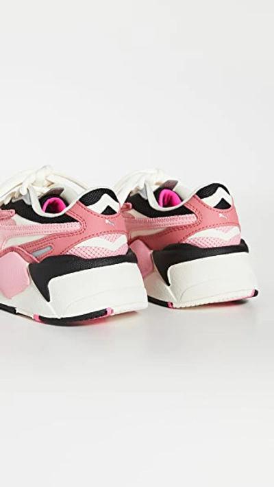 Shop Puma Rs-x3 Cube Sneakers In Rapture Rose/peony White