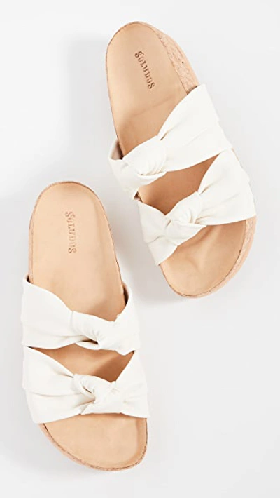Shop Soludos Clara Knotted Sandals In White