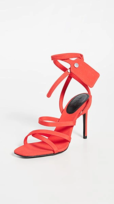 Satin Ziptie Sandals