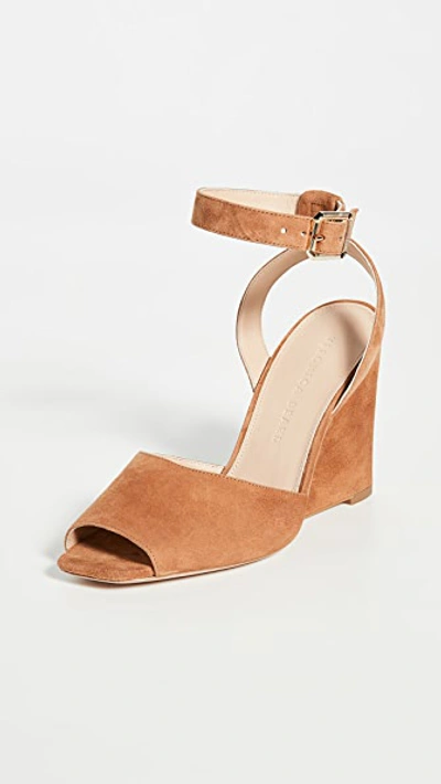 Shop Veronica Beard Cyndi Sandals In Pecan