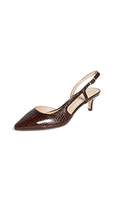 Shop Villa Rouge Carrie Slingback Pumps In Hickory Multi