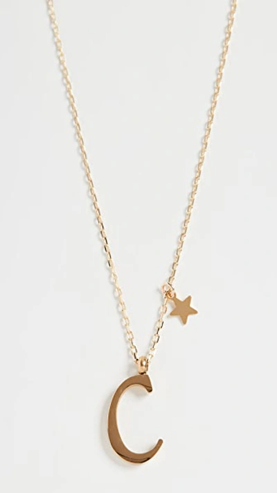 Shop Shashi Letter Pendant With Star Charm