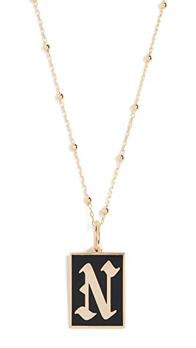 Shop Maison Irem Gothic Initial Necklace