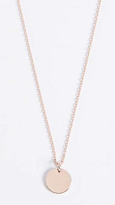 Shop Cloverpost Limit Necklace In Rose Gold