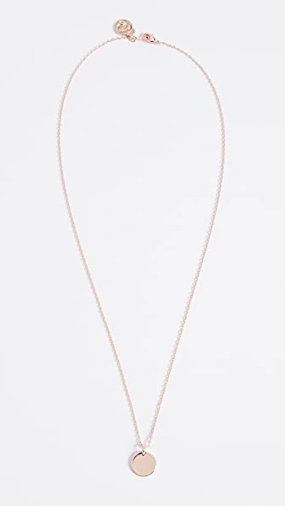 Shop Cloverpost Limit Necklace In Rose Gold