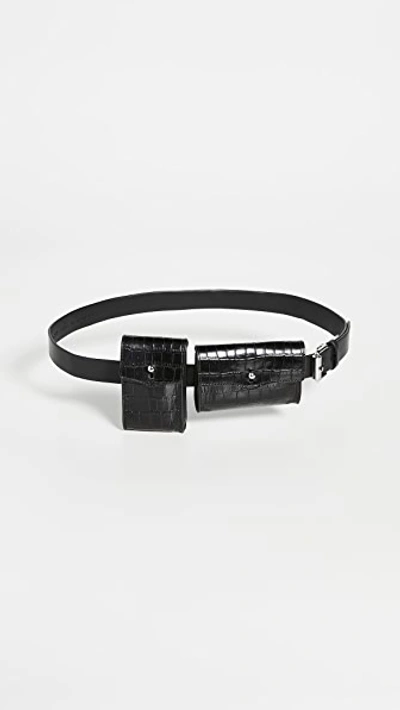 Shop Rebecca Minkoff 20mm Multi Pouch Belt Bag In Black