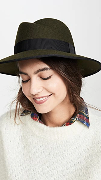 Shop Rag & Bone Zoe Fedora In Army Green