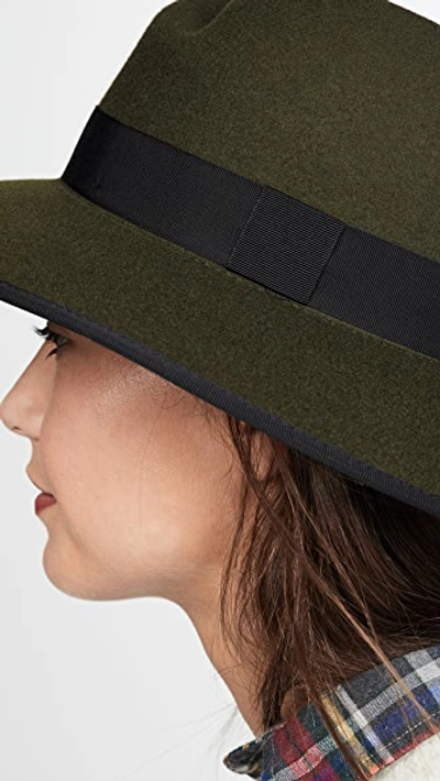 Shop Rag & Bone Zoe Fedora In Army Green