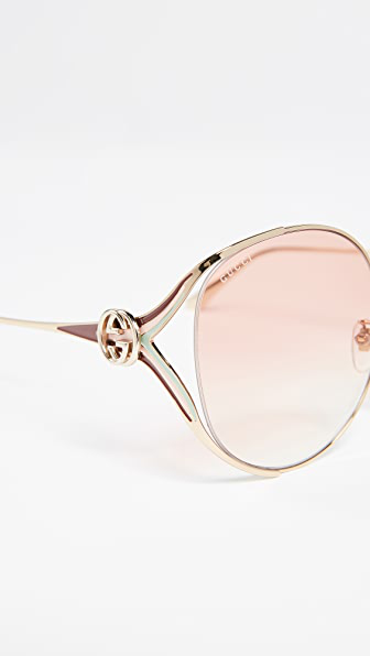 gucci urban folk oval sunglasses