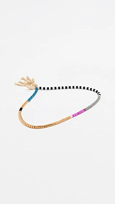 Shop Shashi Lily Chain Bracelet In Tulip