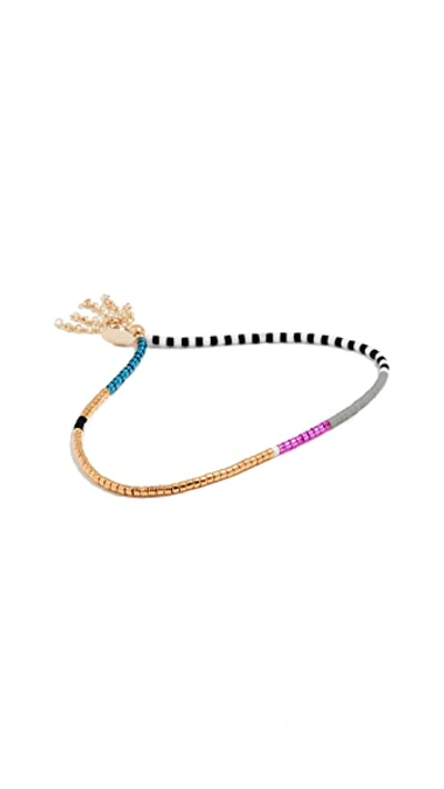 Shop Shashi Lily Chain Bracelet In Tulip