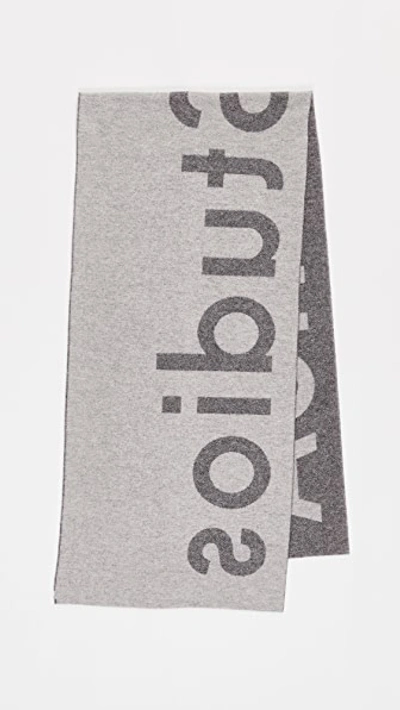 Shop Acne Studios Toronty Logo Scarf In Grey