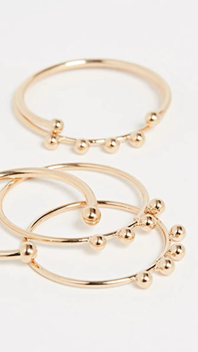 Shop Isabel Marant Nirvana Stackable Ring Set In Dore