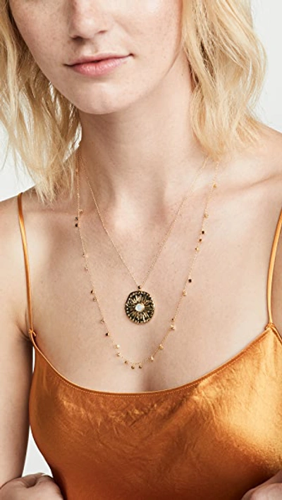 Shop Gorjana Chloe Mini Long Necklace In Gold