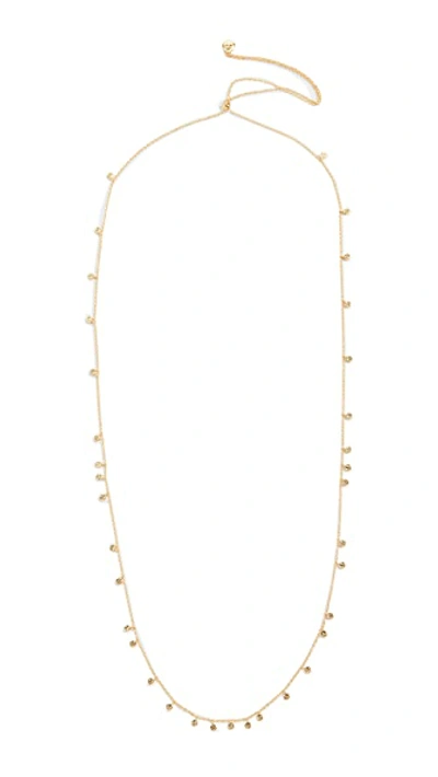 Shop Gorjana Chloe Mini Long Necklace In Gold