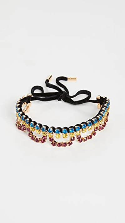 Shop Area Scalloped Choker In Multi Color