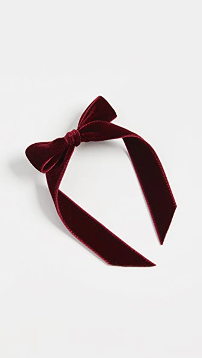 Shop Chan Luu Wine Bow Barrette