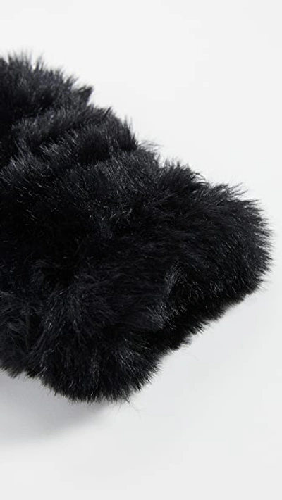 Shop Jocelyn Faux Fur Mandy Mittens In Black
