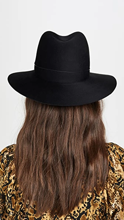 Shop Janessa Leone Dylan Hat In Black