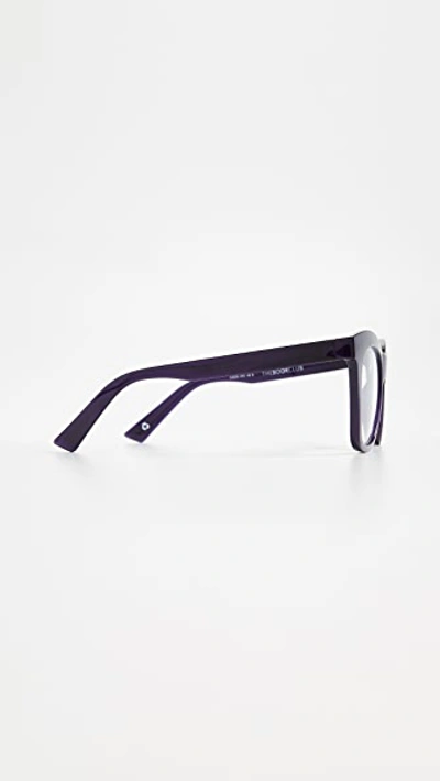 Shop The Book Club Blue Light Harlot's Bed Reading Glasses In Purple