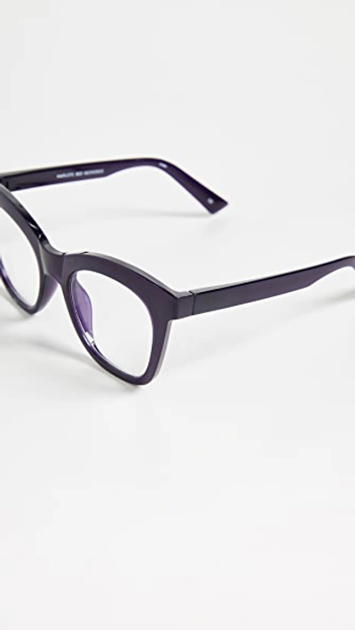 Shop The Book Club Blue Light Harlot's Bed Reading Glasses In Purple
