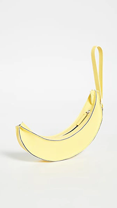 Shop Mm6 Maison Margiela Banana Bag In Yellow