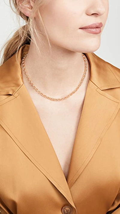 Shop Maison Irem Role Chain Leith Necklace In Gold