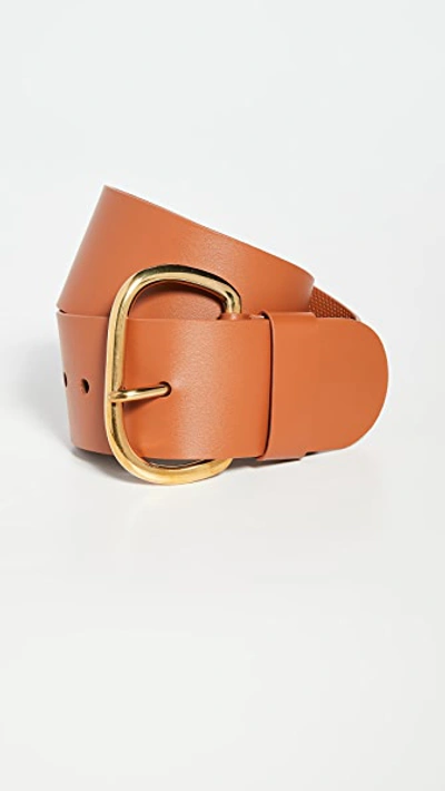 Shop Rachel Comey Wide Estate Leather Belt In Tawny