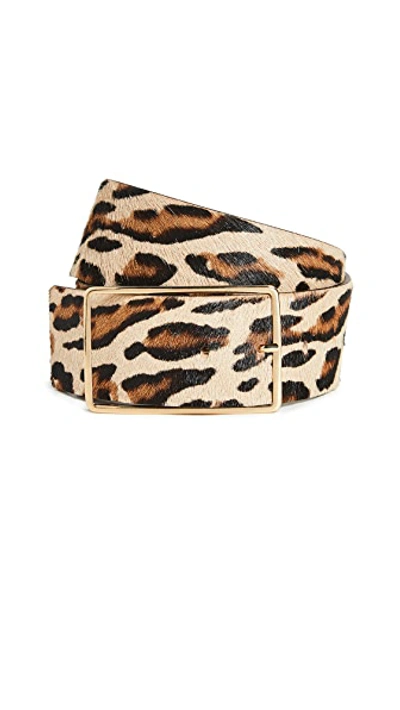 Shop B-low The Belt Milla Waist Haircalf Belt In Leopard/gold