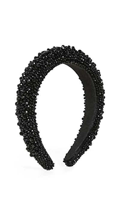 Shop Baublebar Becca Beaded Headband In Black