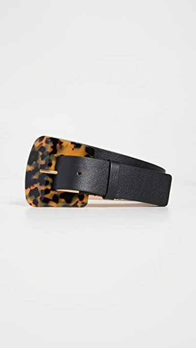 Shop B-low The Belt Cece Tortoise Belt In Black/tortoise