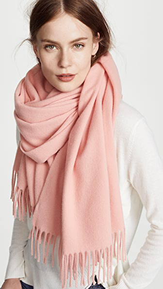 acne studios pink scarf