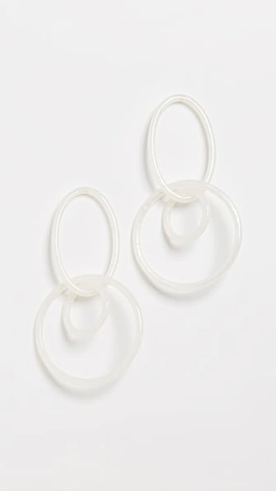 Shop Cult Gaia Tria Earrings In Pearl