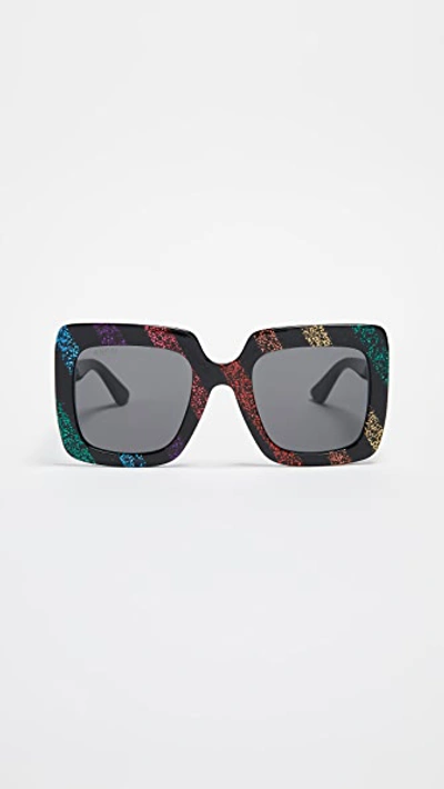 GG Square Oversized Sunglasses