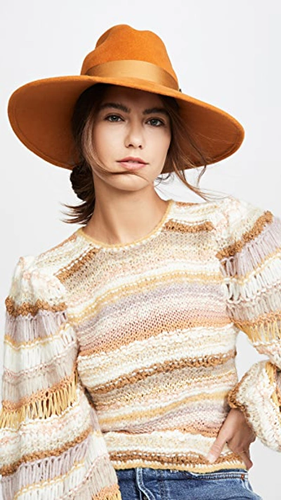 Shop Gigi Burris Drake Hat In Saffron