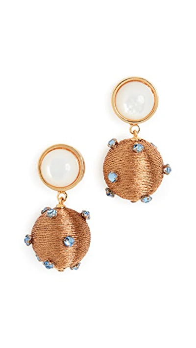 Shop Lizzie Fortunato Sparkler Earrings In Amber