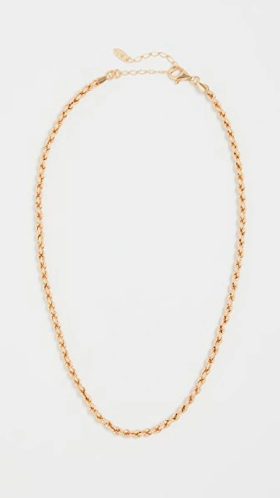 Shop Maison Irem Rope Chain Necklace Glenn 2 In Gold