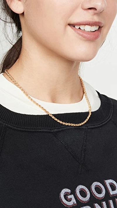 Shop Maison Irem Rope Chain Necklace Glenn 2 In Gold