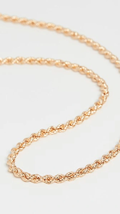 Shop Maison Irem Rope Chain Necklace Glenn 2 In Gold