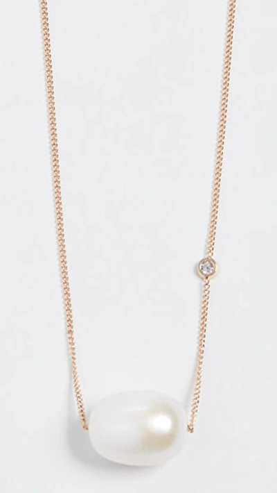 Shop Ariel Gordon Jewelry 14k Baroque Pearl Necklace In Gold