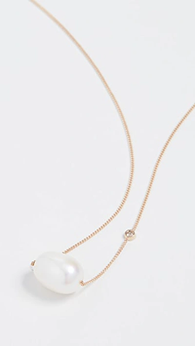 Shop Ariel Gordon Jewelry 14k Baroque Pearl Necklace In Gold