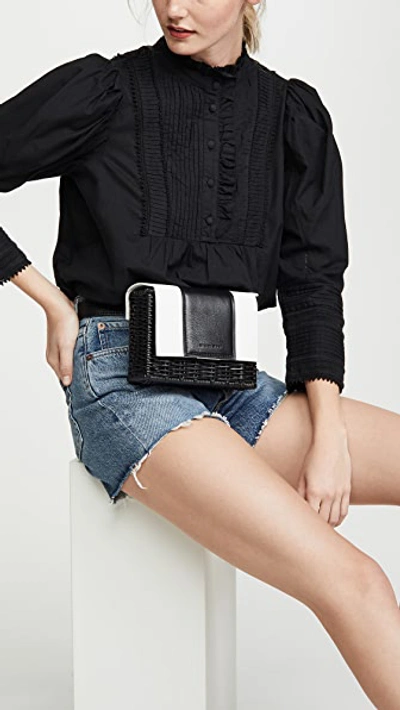 Shop Wicker Wings Tao Belt Bag In Black/white