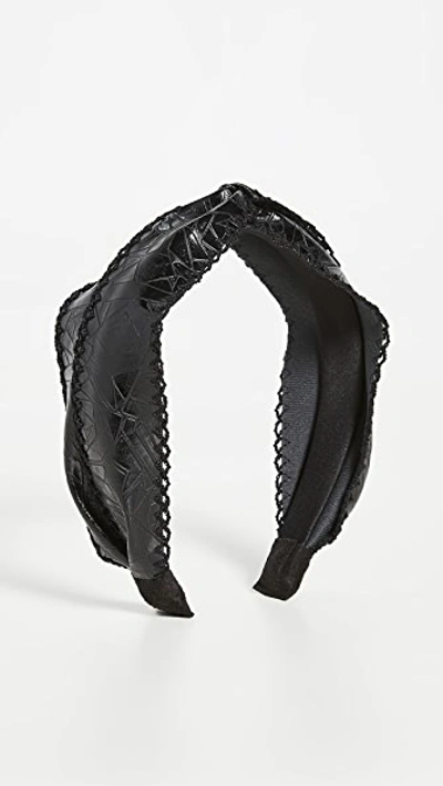 Shop Shashi Rodeo Headband In Black