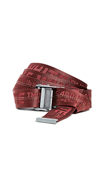 Shop Off-white Classic Industrial Belt In Mattone