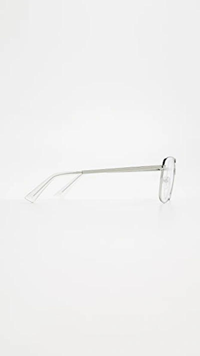 Shop The Book Club Blue Light Bored Of The Flings Reading Glasses In Silver/clear