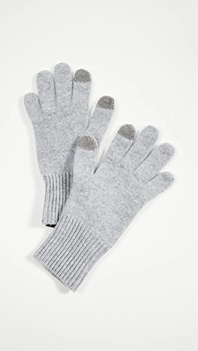 Shop Rag & Bone Ace Cashmere Gloves In Heather Grey