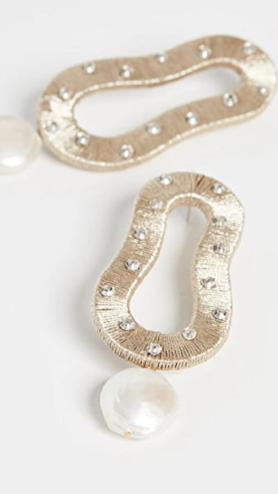 Shop Lizzie Fortunato Escher Earrings In Gold
