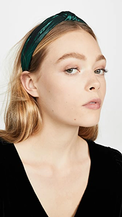 Shop Shashi Electric Sasha Headband In Emerald