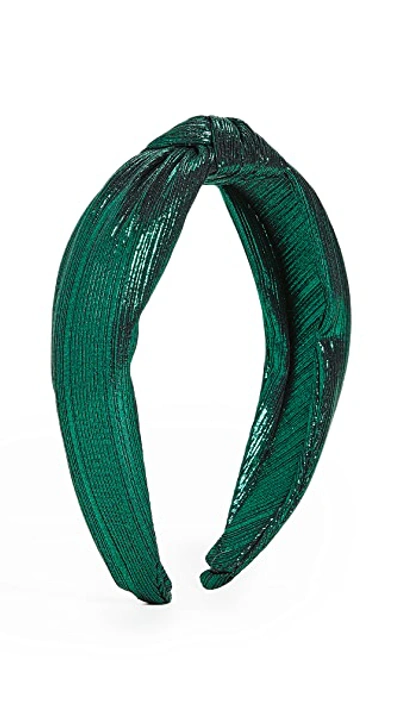 Shop Shashi Electric Sasha Headband In Emerald